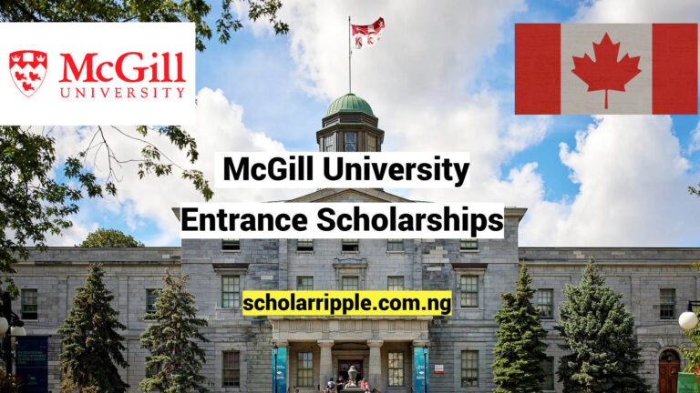 McGill University Entrance Scholarships