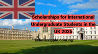 Scholarships for International Undergraduate Students in the UK 2025