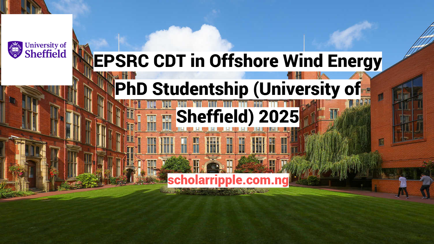 EPSRC CDT in Offshore Wind Energy PhD Studentship (University of Sheffield) 2025