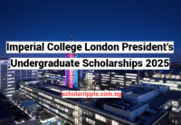 Imperial College London President’s Undergraduate Scholarships 2025